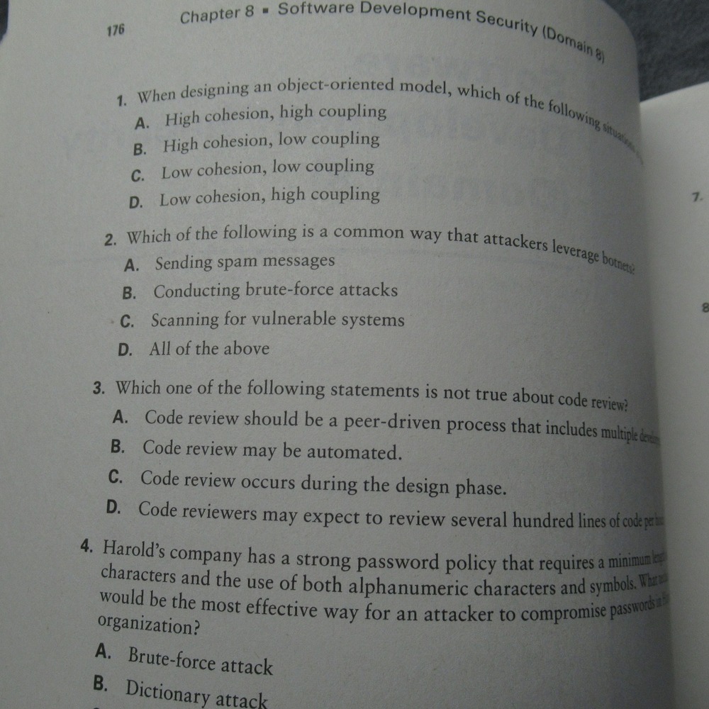 2 Books‎ ISC CISSP Certification Exam Study Guide Official Practice Tests - Picture 8 of 16